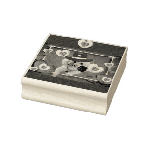 Thinking Of You Poodle Wooden Rubber Stamp