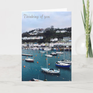 Thinking of you, Portbyhan, Looe card