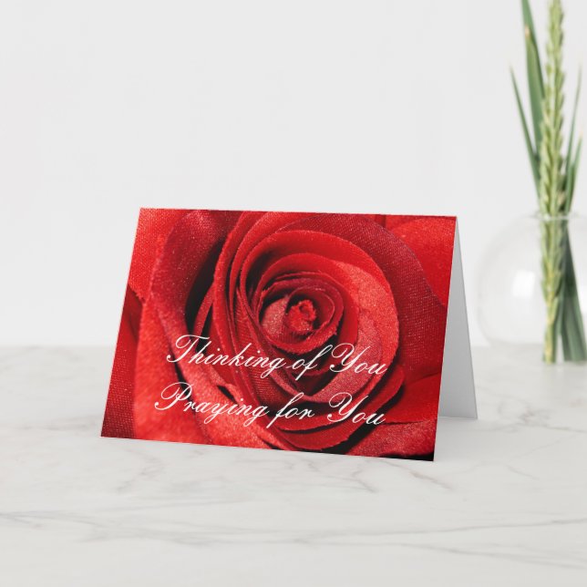 Thinking of You...Praying for You (Message Inside) Card (Front)