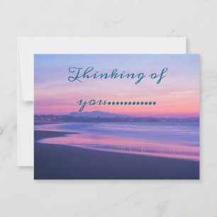 thinking of you pretty postcard