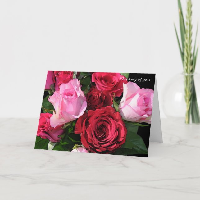 Thinking of you | Roses Card (Front)