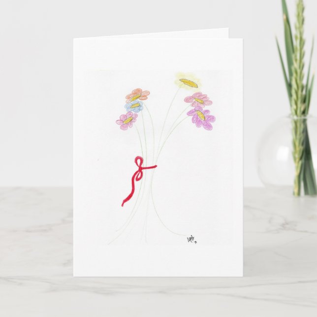 Thinking of You - Sending a Bouquet Card (Front)