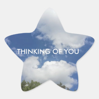 Thinking of You Sky Scene Star Sticker