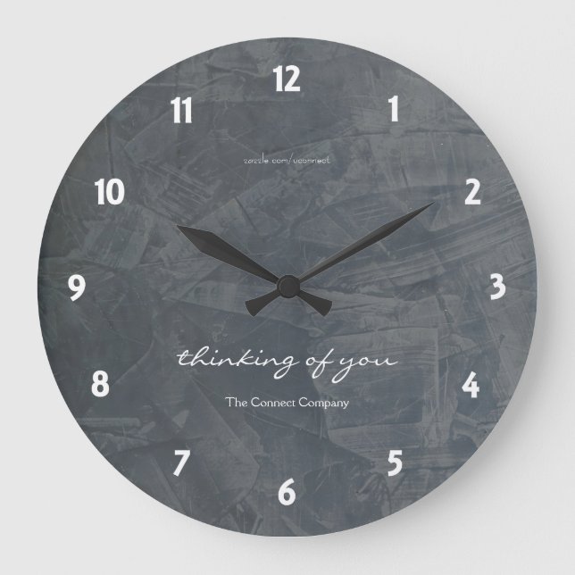 Thinking Of You Slate Wall Clock (Front)