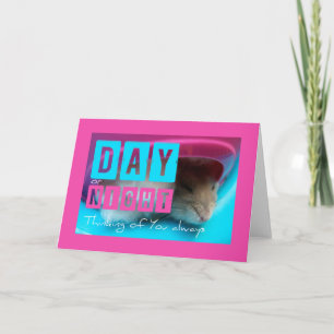 Thinking of You Sleeping Hamster Greeting Card