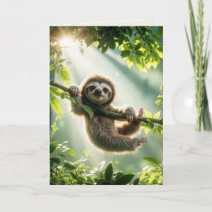 Thinking of You Sloth In Sunshine Card