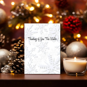 Thinking of You – Snowflake Winter Card