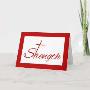 Thinking of You Strength and Exodus Verse Card