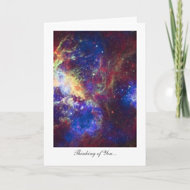Thinking of You, Tarantula Nebula Stars Card (Front)