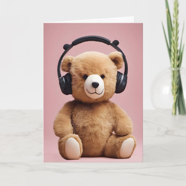 Thinking Of You Teddy Bear Card (Front)