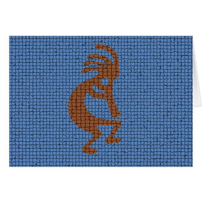 Thinking of You Traditional Kokopelli Flute Mosaic (Front Horizontal)