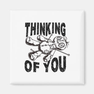 Thinking Of You Voodoo Doll Funny Halloween 2024 Magnet