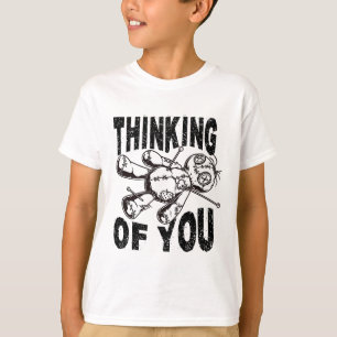 Thinking Of You Voodoo Doll Funny Halloween 2024  T-Shirt