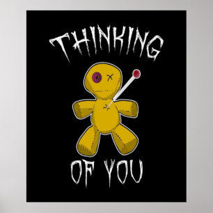 Thinking of you  Voodoo doll  Poster