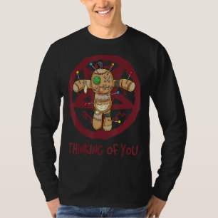 Thinking Of You Voodoo Doll Satanic Pastel Goth Ha T-Shirt