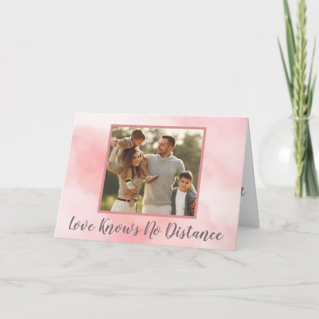 Thinking of you while we’re apart card (Front)