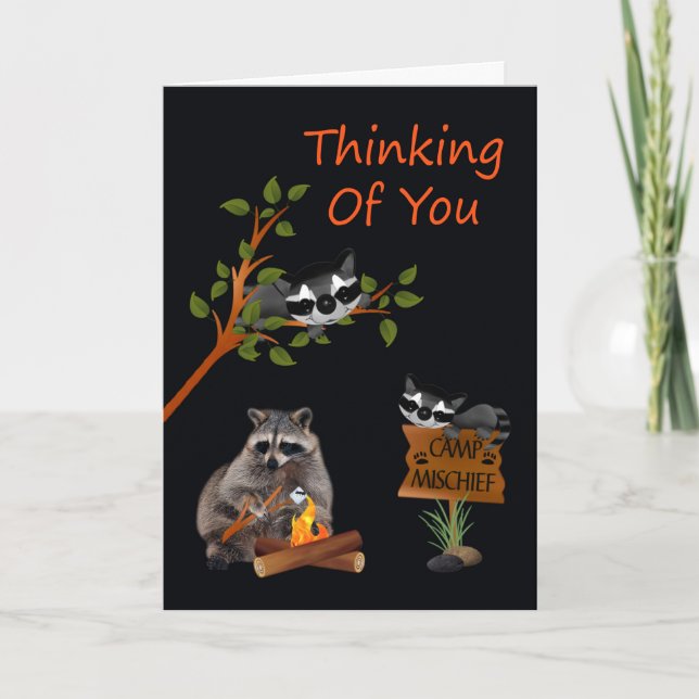 Thinking Of You While You're Away At Summer Camp Card (Front)
