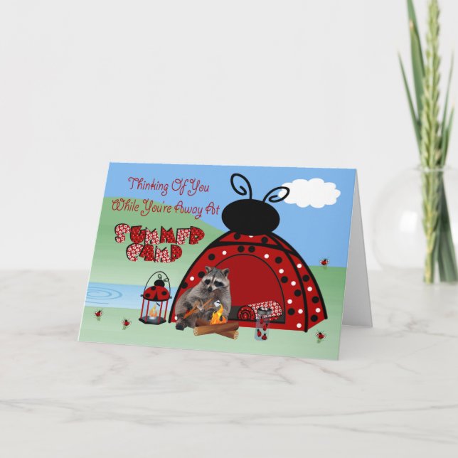 Thinking Of You While You're Away At Summer Camp Card (Front)