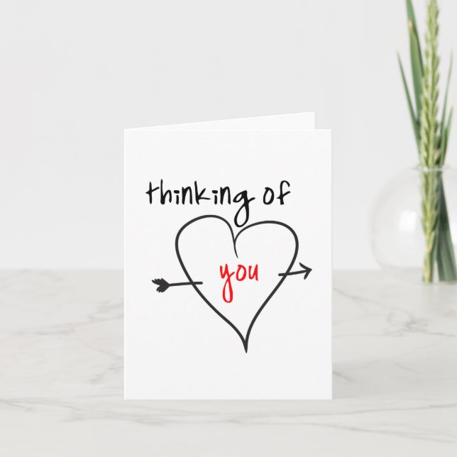 Thinking of you (with love) card (Front)