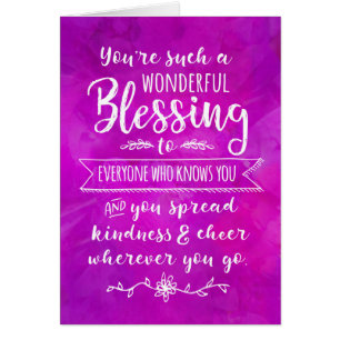 Thinking of you, You're such a Wonderful Blessing