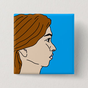 Thinking on your favourite message 2 inch square button