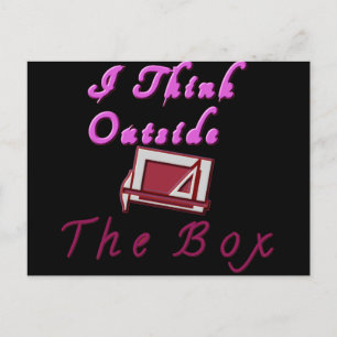 Thinking out of the box Customize Product Postcard