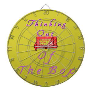 Thinking out of the box. dartboard