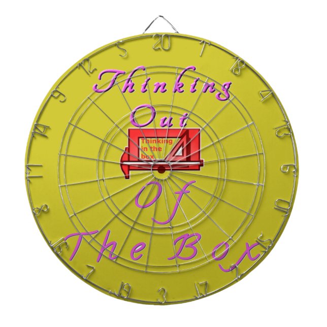 Thinking out of the box. dartboard (Front)