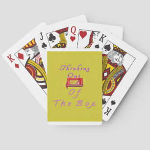Thinking out of the box. playing cards