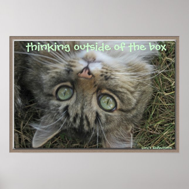 Thinking outside of the box poster (Front)