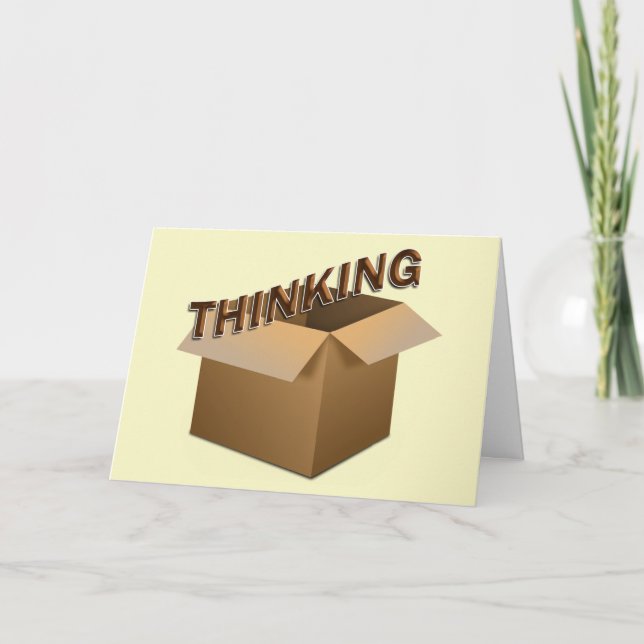 Thinking Outside The Box Card (Front)