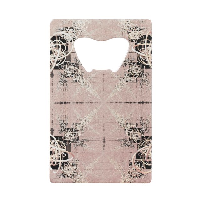 Thinking Pastel Twists Bottle Opener Credit Card Bottle Opener (Front)