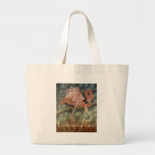 Thinking Pink Flamingo Tote