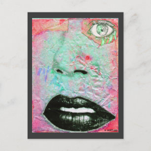 "Thinking Pink" Postcard