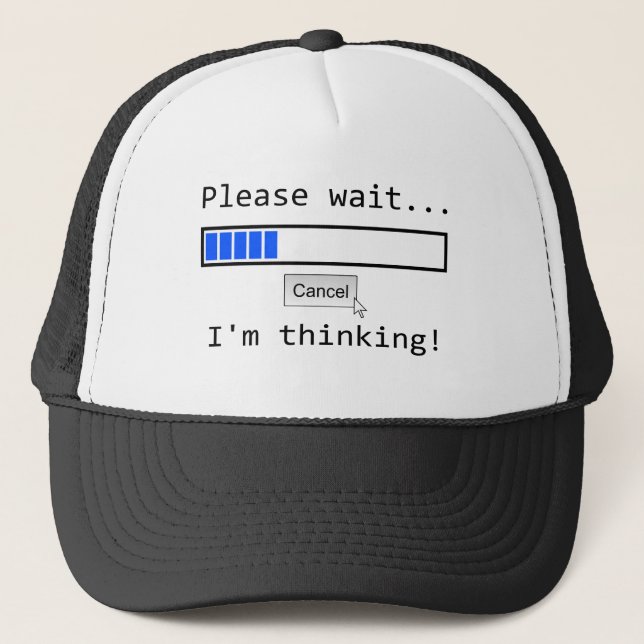 Thinking Trucker Hat (Front)