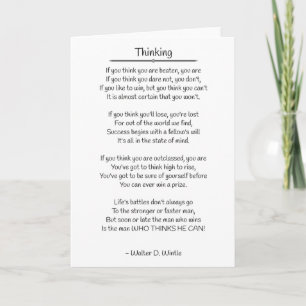 Thinking - Walter D. Wintle Card