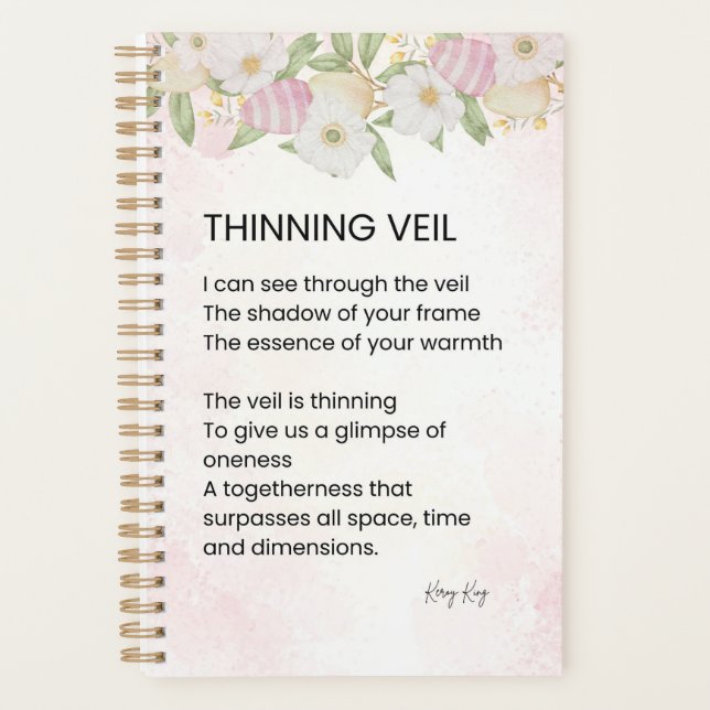 Thinning Veil - Awakening Poem Poster Planner (Front)