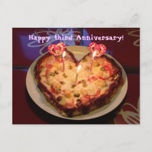 Third Anniversary Postcard