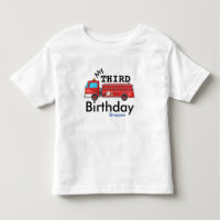 Third Birthday Firetruck Grayson