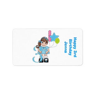 Third Birthday Nugget Miniature Candy Wrapper Label