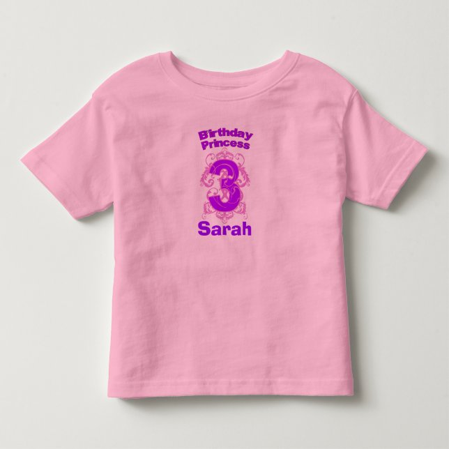 Third Birthday Princess Shirt (Front)
