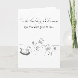 Third Day of Christmas card