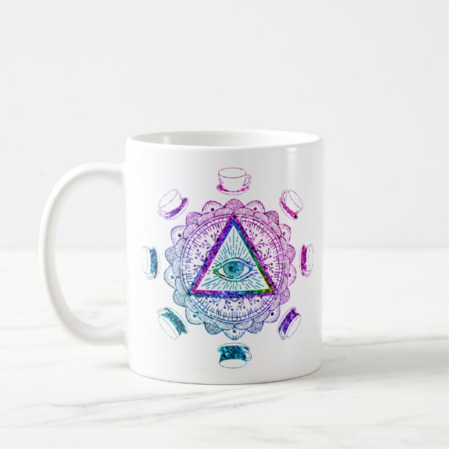 Third Eye All Seeing Eye Coffee Cup (Left)