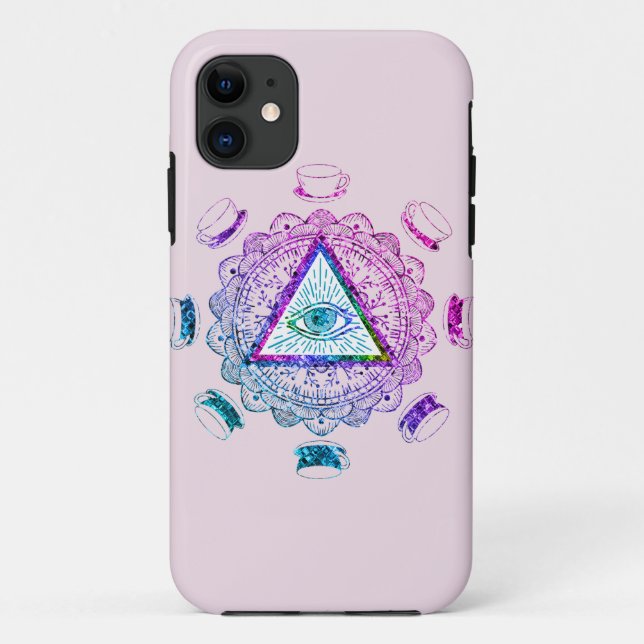 Third Eye All Seeing Eye Coffee Cup Case-Mate iPhone Case (Back)