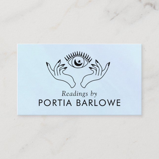 Third Eye and Hands Spiritual Medium Business Card (Front)