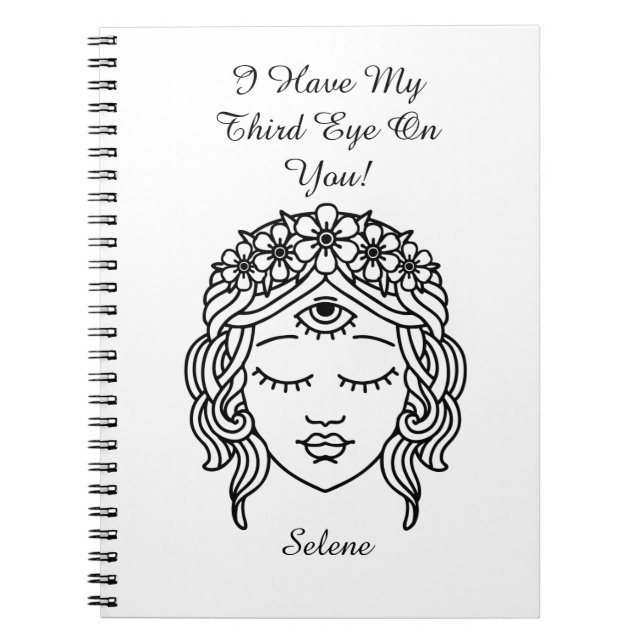 Third Eye Buddhist God Shiva Notebook (Front)
