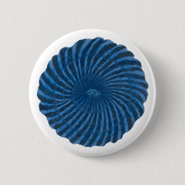 Third Eye Chakra Art #3 2 Inch Round Button (Front)