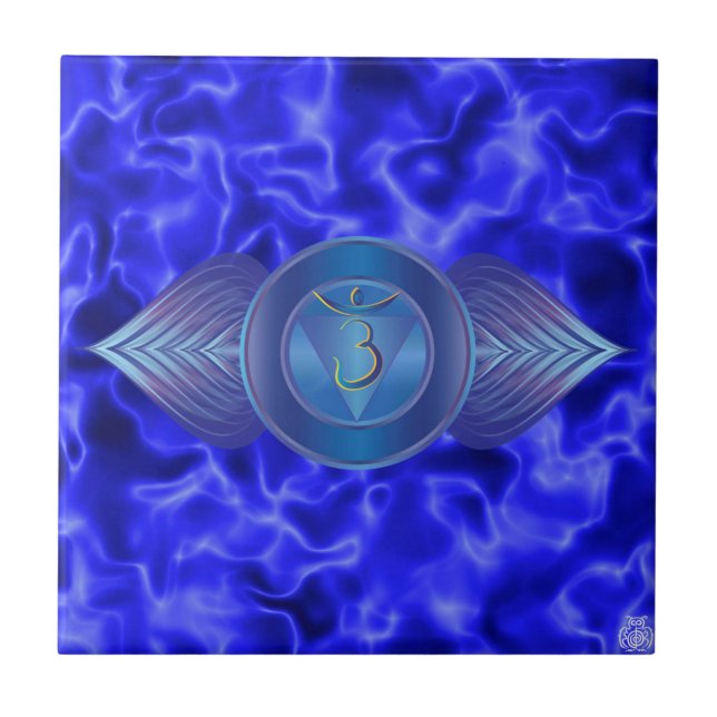 Third Eye Chakra Ceramic Tile (Front)