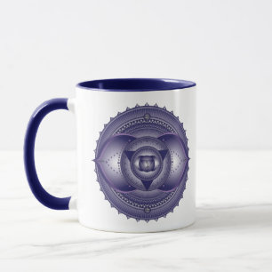 Third Eye Chakra Mandala Two Tone Mug