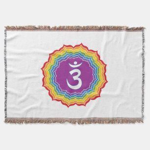 Third Eye chakra Throw Blanket